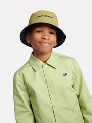 New Balance Blue Kids Reversible Bucket Hat - Image 8 of 9