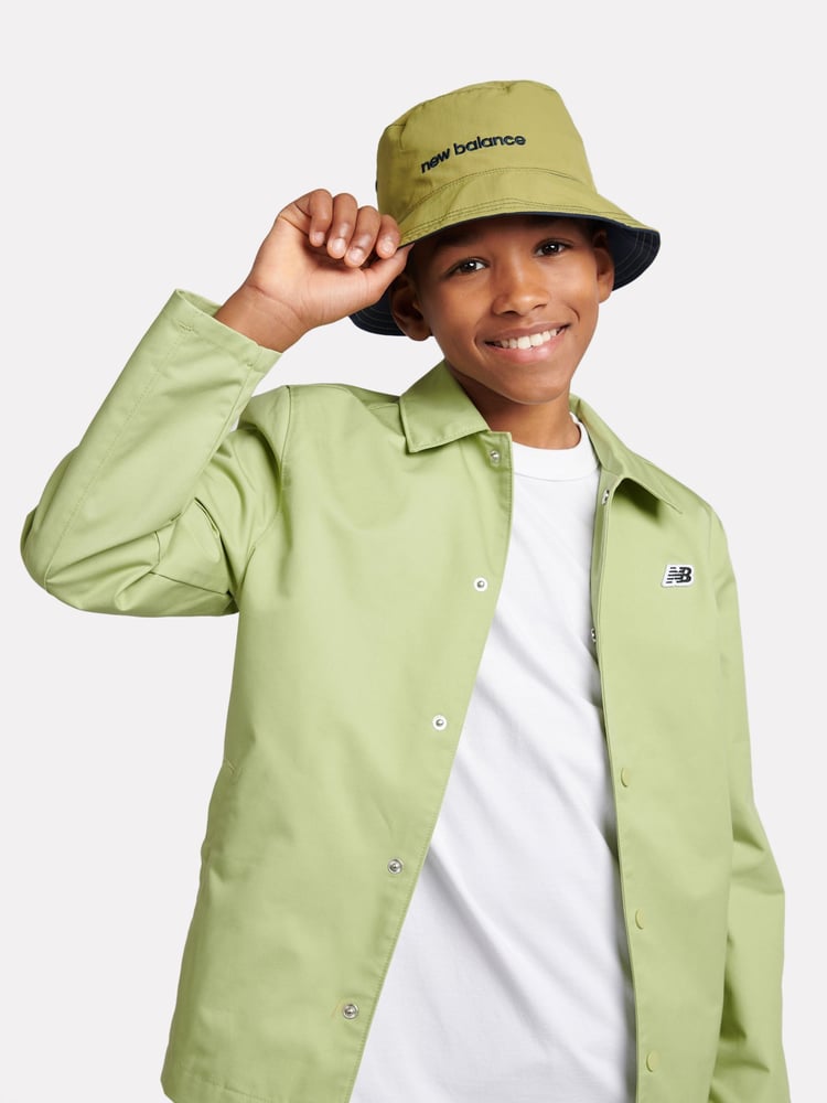 New Balance Blue Kids Reversible Bucket Hat - Image 9 of 9 New Balance Blue Kids Reversible Bucket Hat - Image 9 of 9