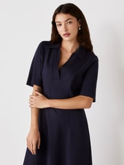 Finery Navy Trinity Ponte Jersey Midi Dress - Image 3 of 4