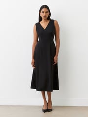 Finery Black Adele Ponte Jersey Midi Dress - Image 1 of 4