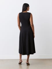 Finery Black Adele Ponte Jersey Midi Dress - Image 4 of 4