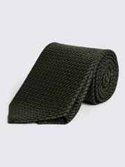MOSS Green Italian Grenadine Tie - Image 1 of 2