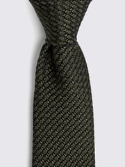 MOSS Green Italian Grenadine Tie - Image 2 of 2