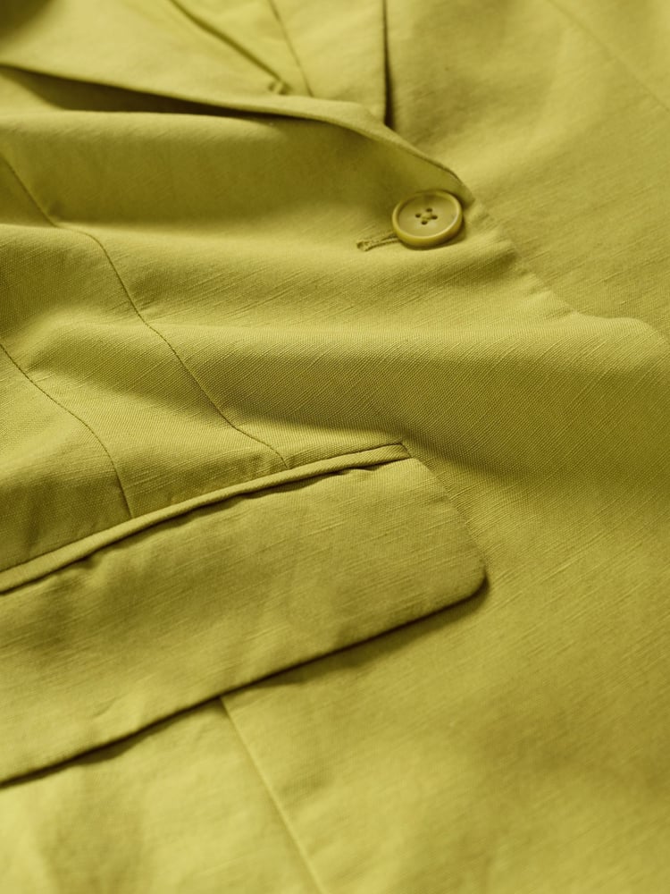 Seasalt Cornwall Green Erica Linen Blend Blazer - Image 10 of 10