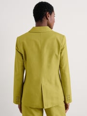 Seasalt Cornwall Green Erica Linen Blend Blazer - Image 7 of 10