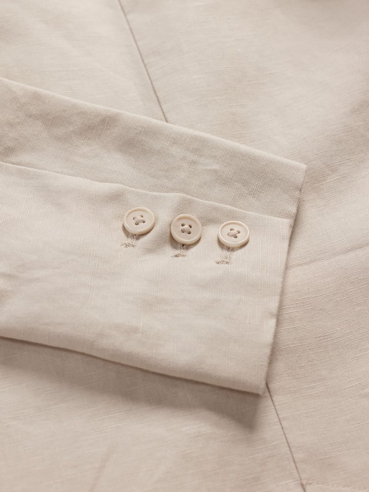 Seasalt Cornwall Natural Erica Linen Blend Blazer - Image 6 of 6