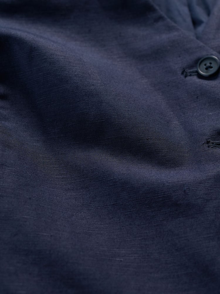 Seasalt Cornwall Blue Erica Linen Blend Waistcoat - Image 5 of 5