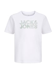 JACK & JONES Junior Crew Neck Logo White T-Shirts 3 Pack - Image 2 of 4