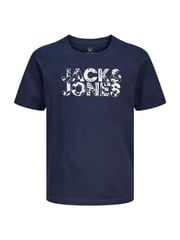 JACK & JONES Junior Crew Neck Logo White T-Shirts 3 Pack - Image 3 of 4