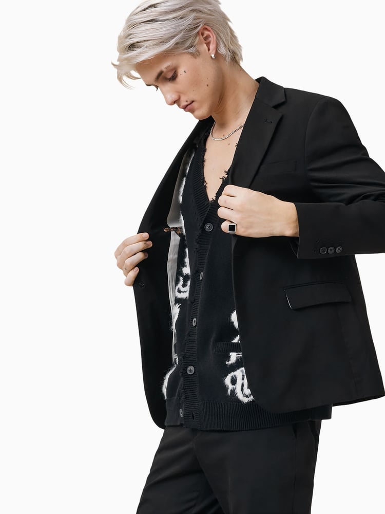 AllSaints Black Odin Blazer - Image 2 of 6