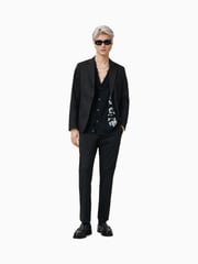 AllSaints Black Odin Blazer - Image 5 of 6