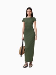 AllSaints Green Katarina Short Sleeve Dress - Image 1 of 1
