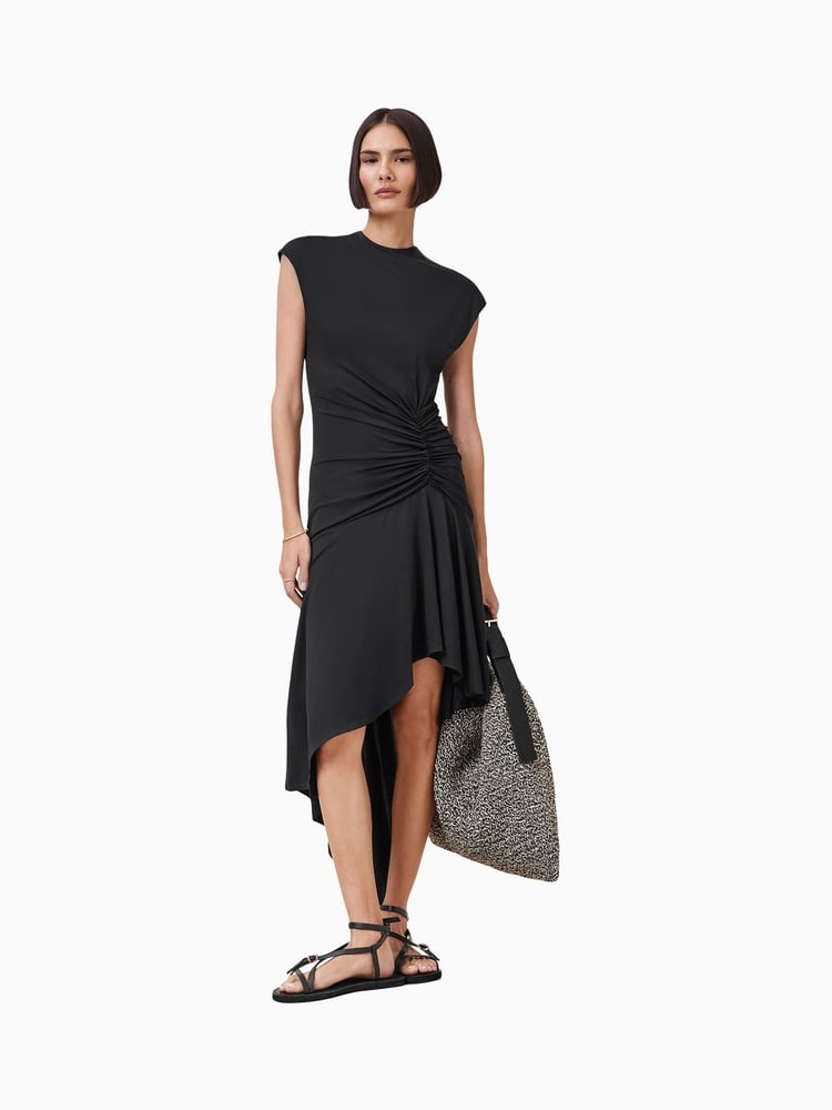 AllSaints Black Annalie Dress - Image 1 of 6