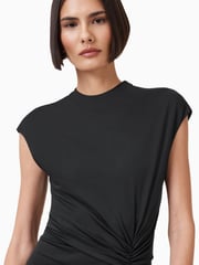 AllSaints Black Annalie Dress - Image 2 of 6
