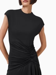 AllSaints Black Annalie Dress - Image 4 of 6