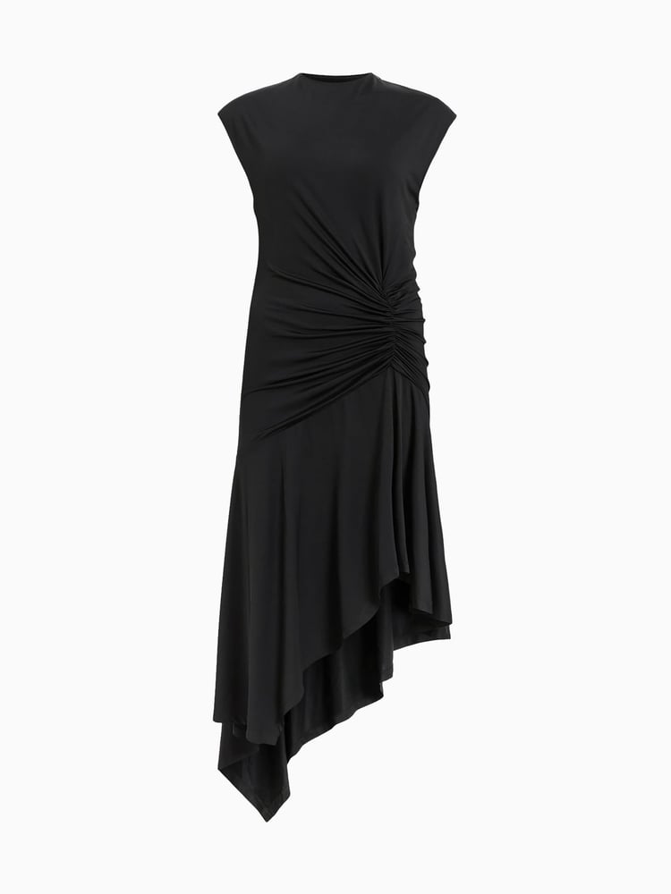 AllSaints Black Annalie Dress - Image 6 of 6
