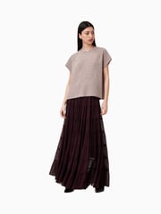 AllSaints Brown Eva Maxi Skirt - Image 1 of 1