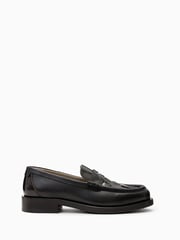 AllSaints Black Bloom Woven Loafers - Image 3 of 7