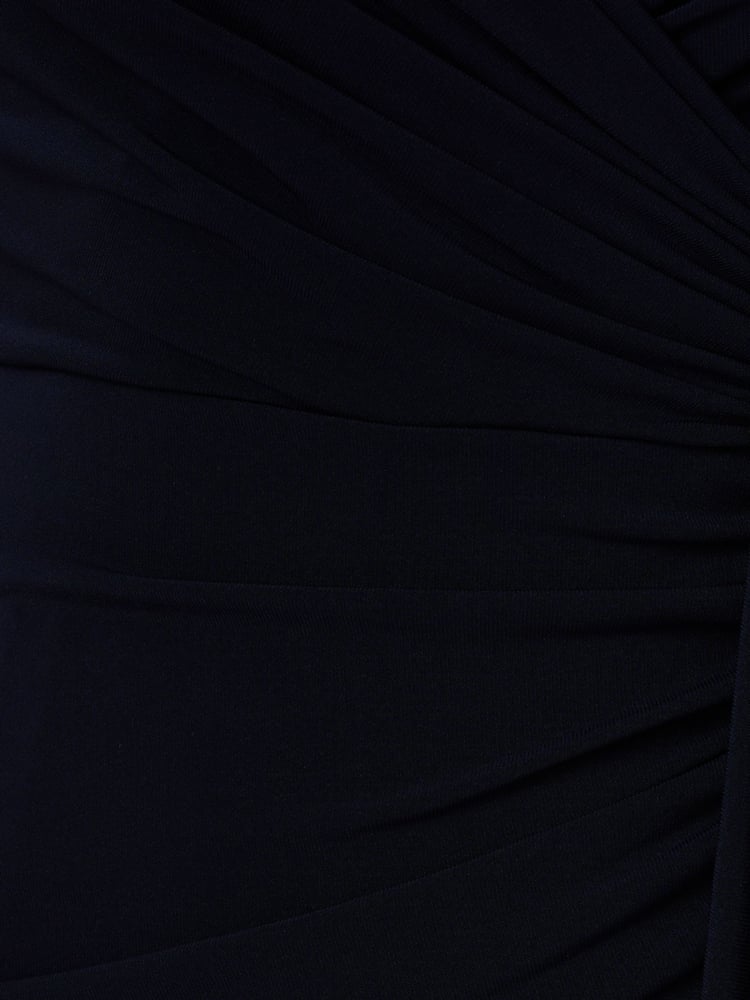 Adrianna Papell Blue Jersey Draped Jumpsuit - Image 6 of 6
