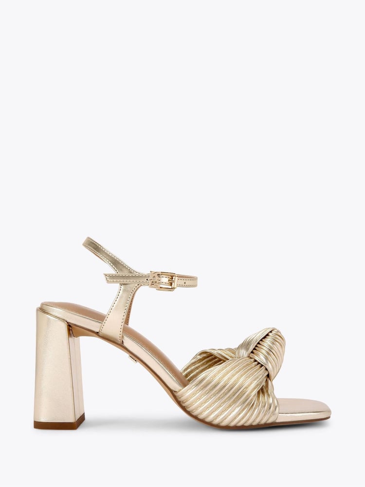 KG Kurt Geiger Cream Signet Sandals - Image 1 of 4