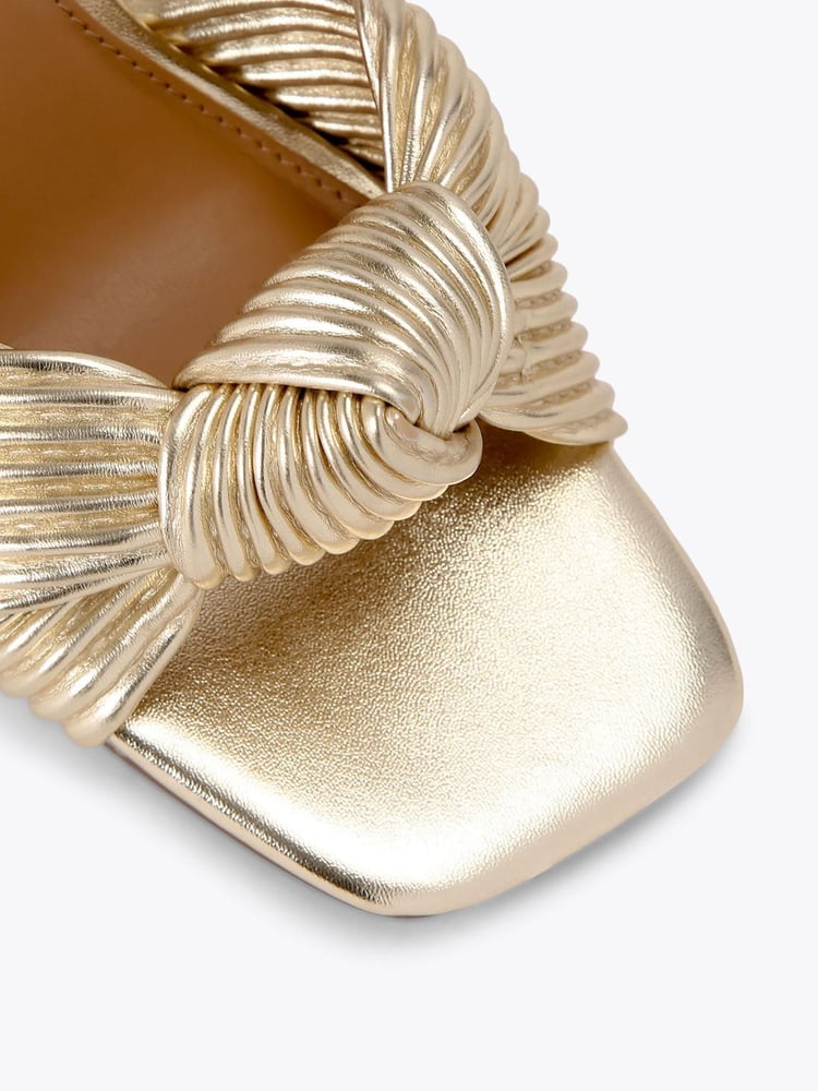 KG Kurt Geiger Cream Signet Sandals - Image 2 of 4 KG Kurt Geiger Cream Signet Sandals - Image 2 of 4