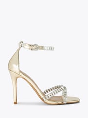 KG Kurt Geiger Gold Affect Sandals - Image 1 of 4