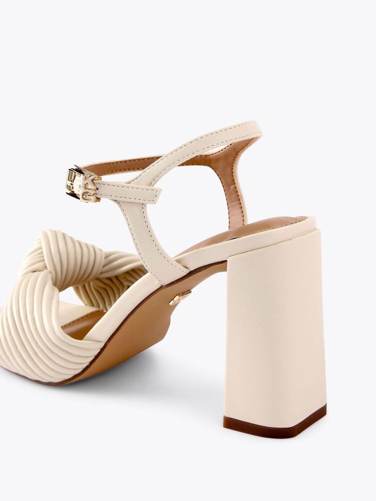 KG Kurt Geiger Cream Signet Sandals - Image 4 of 4 KG Kurt Geiger Cream Signet Sandals - Image 4 of 4