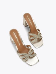 Kg Kurt Geiger Gold Regard Block Sandals - Image 2 of 4