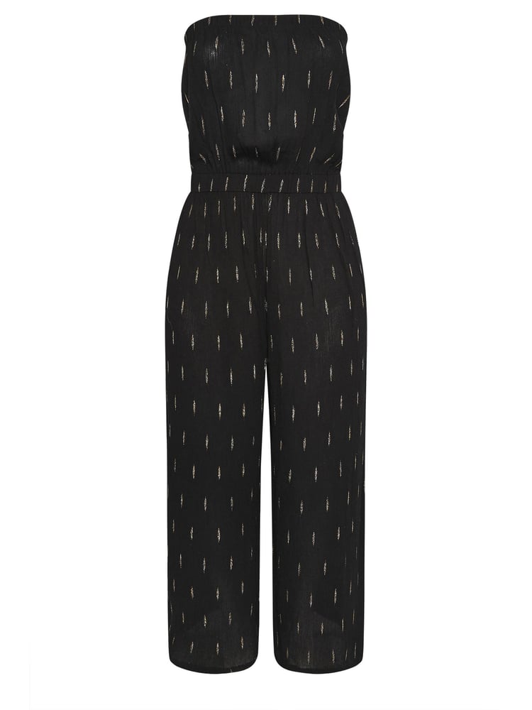 Yours Curve Black Bandeau Jumpsuit - Image 5 of 5
