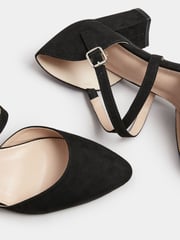 Long Tall Sally Black Cross Strap Maryjane Pumps - Image 5 of 5