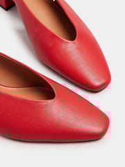 Long Tall Sally Red Slingback Mid Block Shoes - Image 5 of 5
