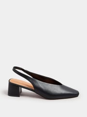 Long Tall Sally Black Slingback Mid Block Shoes - Image 2 of 5