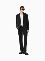 AllSaints Black Bay Trousers - Image 1 of 8
