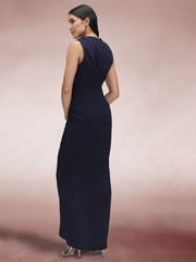 Hot Squash Deep V-Neck Ruched Dress - Image 5 of 6