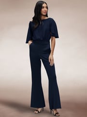 Hot Squash Blue Drop Shoulder Jumpsuit - Image 2 of 7