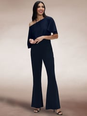 Hot Squash Blue Drop Shoulder Jumpsuit - Image 3 of 7