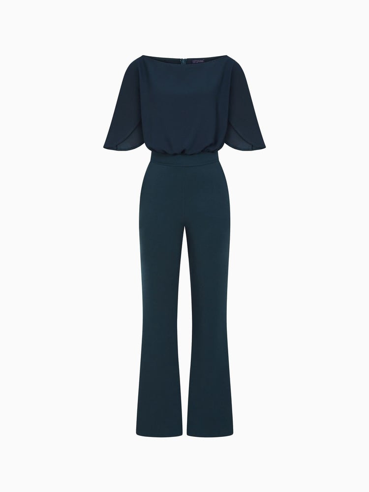 Hot Squash Blue Drop Shoulder Jumpsuit - Image 7 of 7