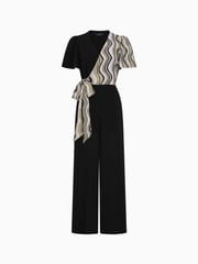 Hot Squash Overwrap Print Black Jumpsuit - Image 5 of 5
