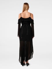 Forever New Black Astrid Boho Ruffle Maxi Dress - Image 2 of 4