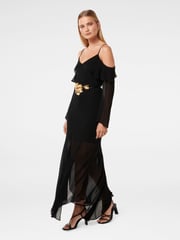 Forever New Black Astrid Boho Ruffle Maxi Dress - Image 4 of 4