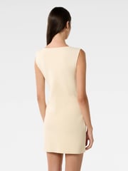 Forever New Cream Mimi Hook and Eye Detail Mini Dress - Image 2 of 3
