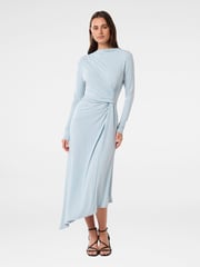 Forever New Blue Ava Twist Waist Midi Dress - Image 1 of 3