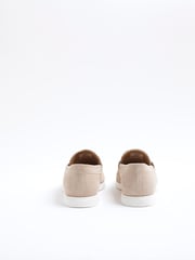 River Island Natural Suede Deconstructed Loafers - Image 3 of 5