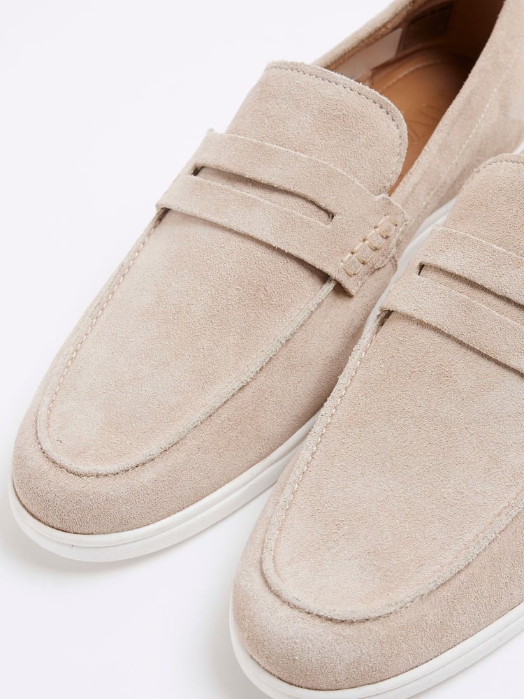 River Island Natural Suede Deconstructed Loafers - Image 5 of 5 River Island Natural Suede Deconstructed Loafers - Image 5 of 5