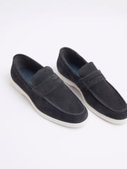 River Island Navy Suede Deconstructed Loafers - Image 4 of 5