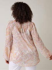 Evans Tie-Neck Long Sleeve Blouse - Image 2 of 4