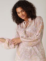 Evans Tie-Neck Long Sleeve Blouse - Image 3 of 4