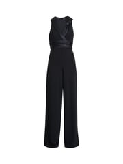 Gina Bacconi Melodie Crepe Black Jumpsuit With Satin Bow - Image 5 of 5