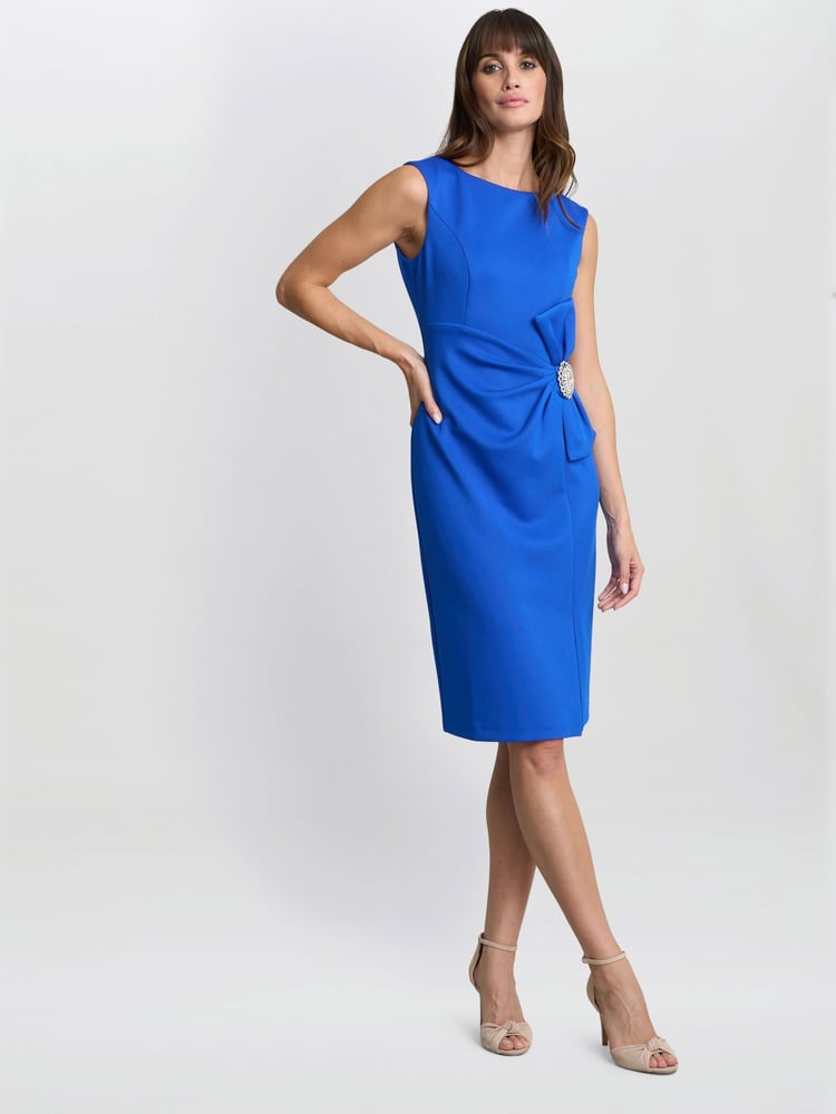 Elsie Wrap Dress With Embellishment - Image 2 of 4