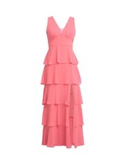 Gina Bacconi Pink Lucielle Sleevless Tiered Maxi Dress - Image 5 of 5